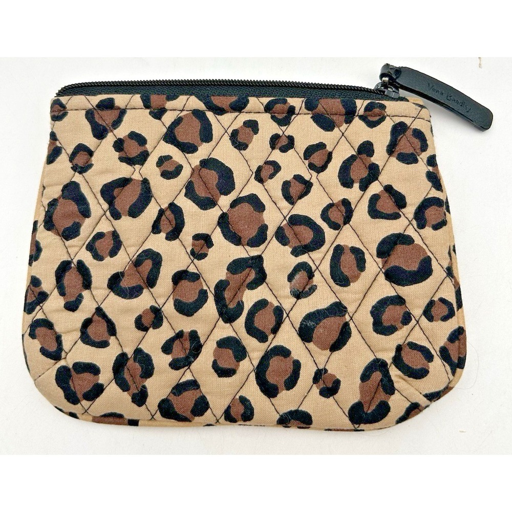 Vera Bradley Leopard Medium Cosmetic Bag Retired Pattern